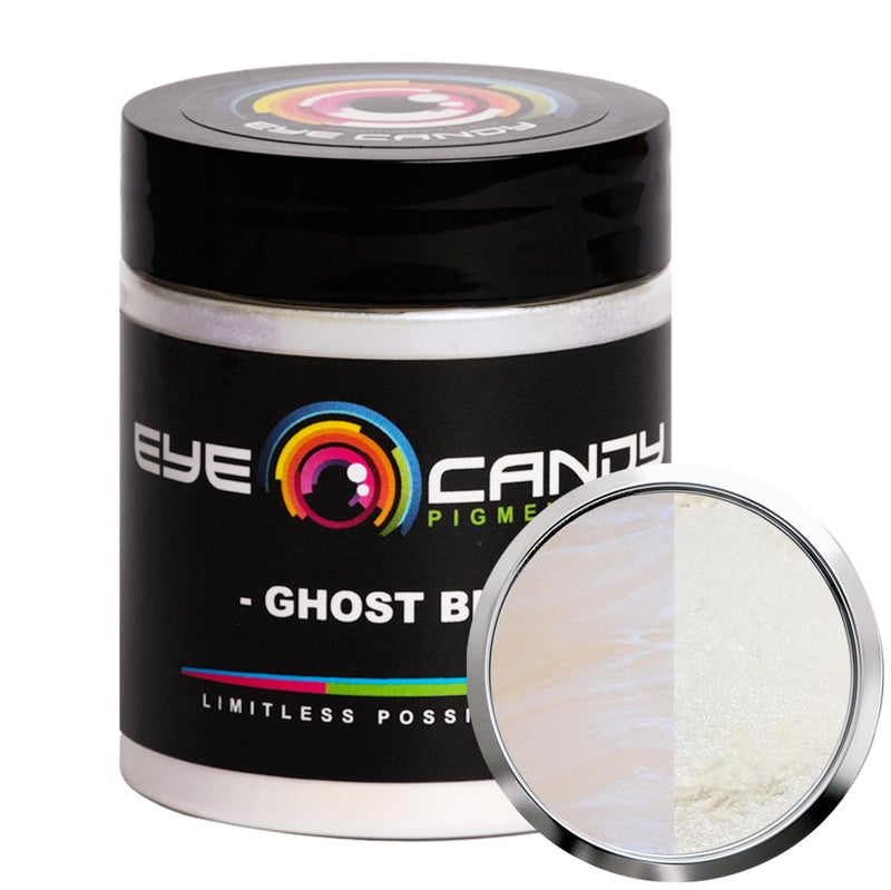 Eye Candy Premium Mica Powder Pigment â€œGhost Blueâ€ (25g) Multipurpose DIY Arts and Crafts Additive | Woodworking, Natural Bath Bombs, Resin, Paint, Epoxy, Soap, Nail Polish, Lip Balm (Ghost Blue, 25G) - Image 1